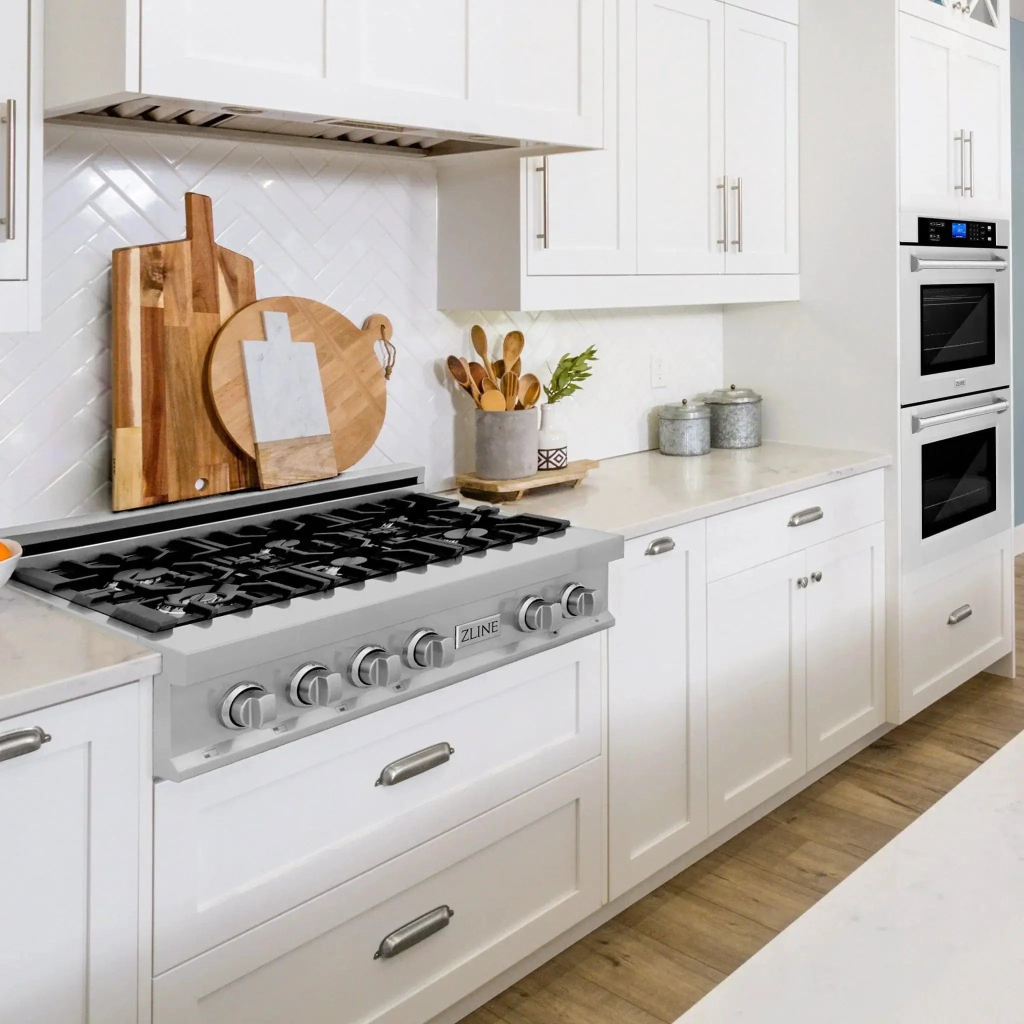 ZLINE 36" Bundle Range Top RT36 & Wall Oven AWD-30, 2KP-RTAWD36 by Farmhouse Kitchen and Bath