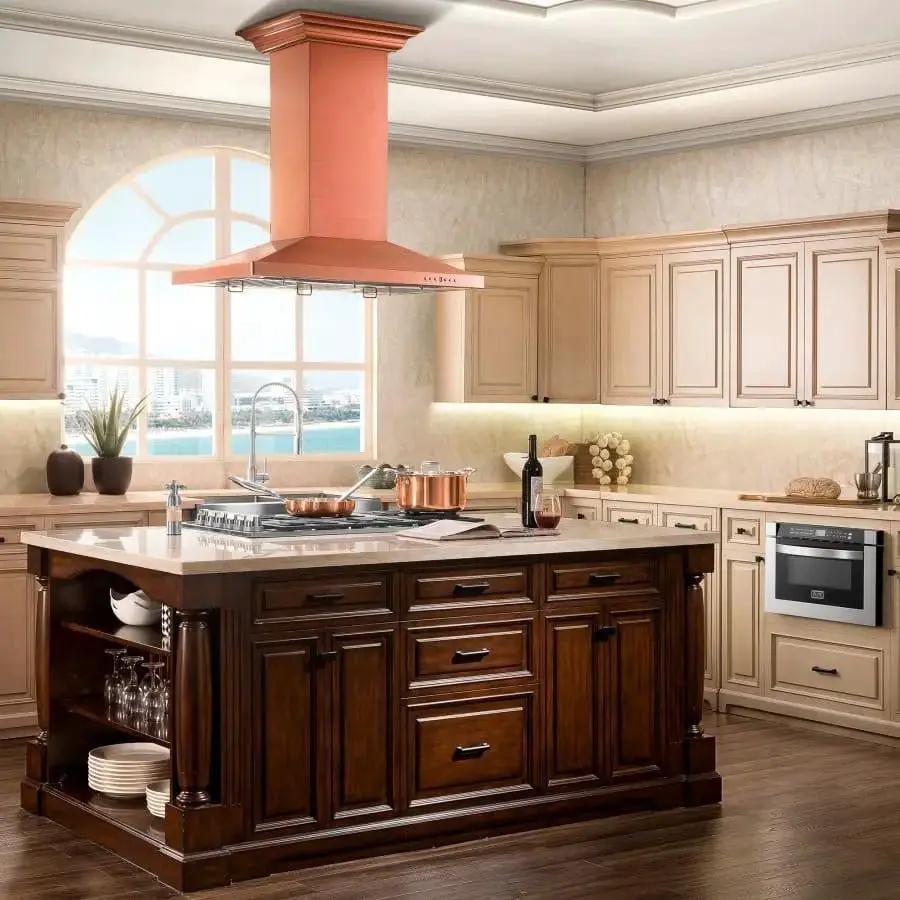 ZLINE 36" Copper Island Range Hood 8KL3iC-36 by Farmhouse Kitchen and Bath