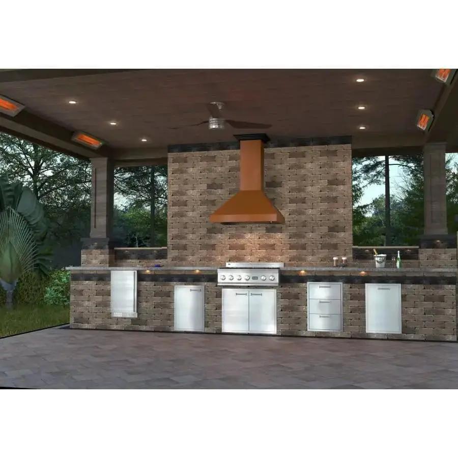ZLINE 36" Copper Wall Range Hood, 8667C-36 by Farmhouse Kitchen and Bath