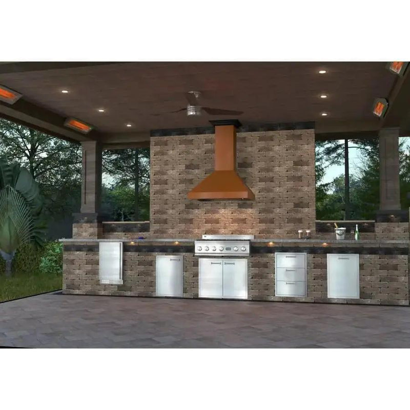 ZLINE 36" Copper Wall Range Hood, 8667C-36 by Farmhouse Kitchen and Bath