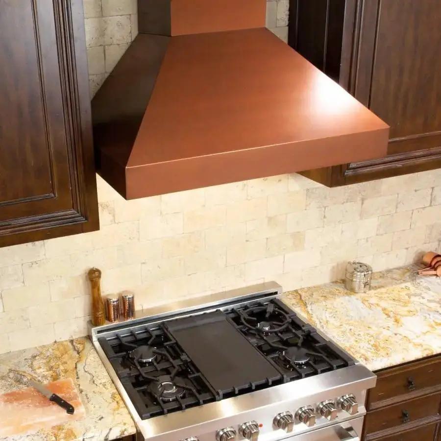 ZLINE 36" Copper Wall Range Hood, 8667C-36 by Farmhouse Kitchen and Bath