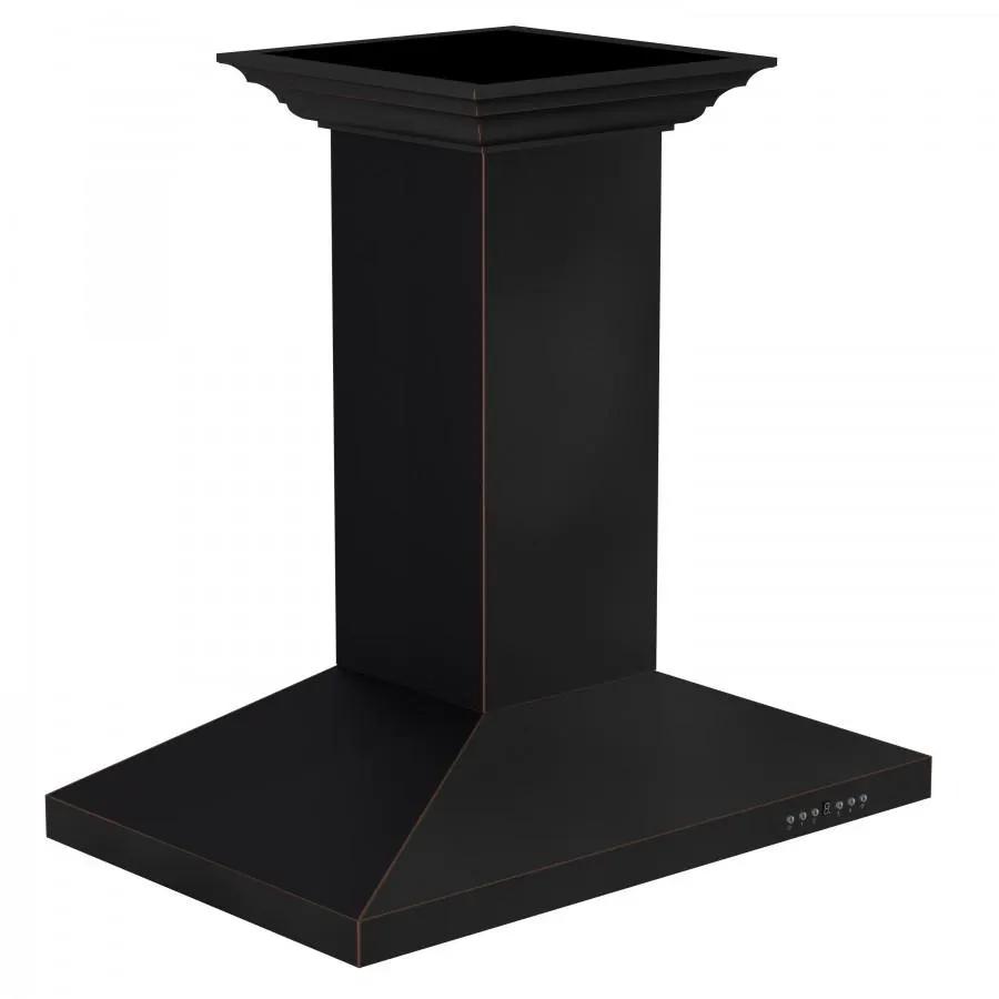 ZLINE 36" Designer Series Oil-Rubbed Bronze Island Range Hood, 8KL3iB-36 by Farmhouse Kitchen and Bath