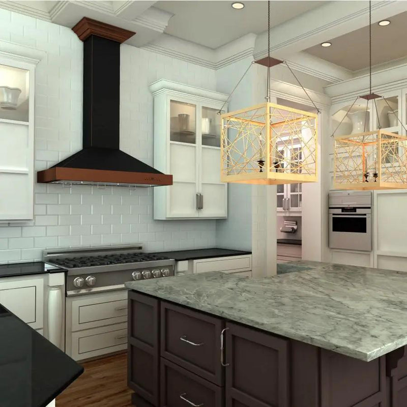 ZLINE 36" Designer Series Wall Mount Range Hood, KB2-BCXXX-36 by Farmhouse Kitchen and Bath