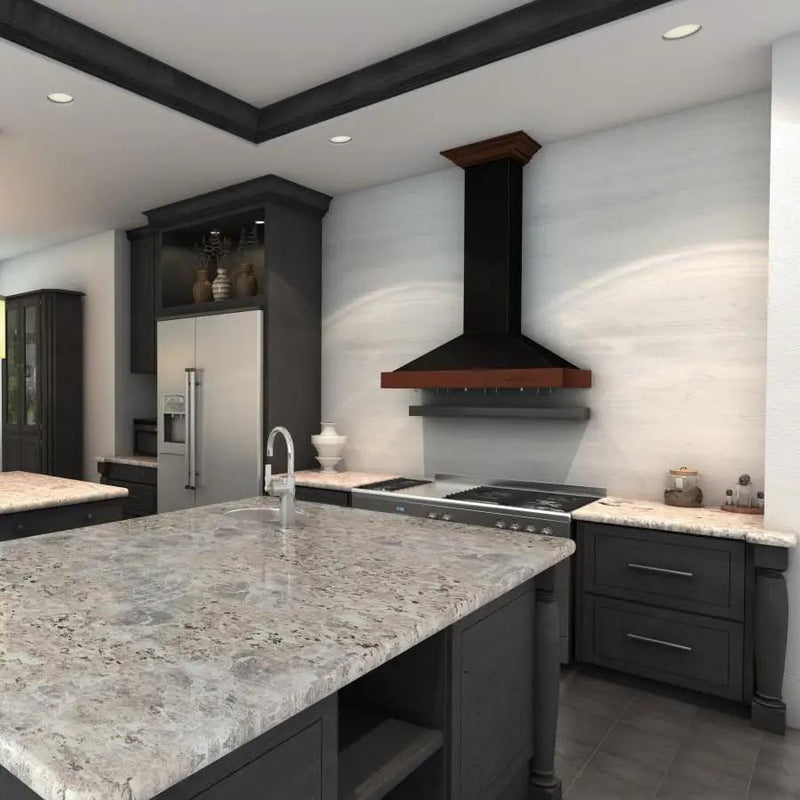 ZLINE 36" Designer Series Wall Mount Range Hood, KB2-BCXXX-36 by Farmhouse Kitchen and Bath
