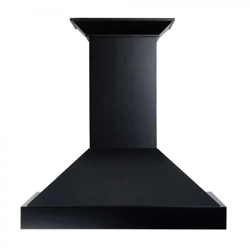 ZLINE 36" Designer Series Wooden Wall Range Hood in Black, KBCC-36 by Farmhouse Kitchen and Bath
