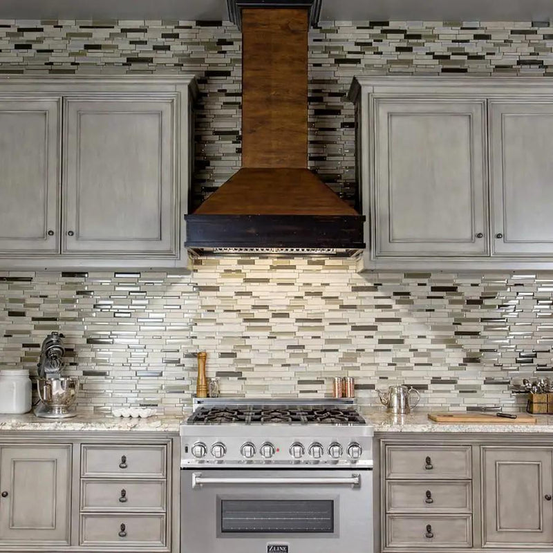 ZLINE 36" Dual Fuel Range with Snow Finish Door, RA-SN-36 by Farmhouse Kitchen and Bath