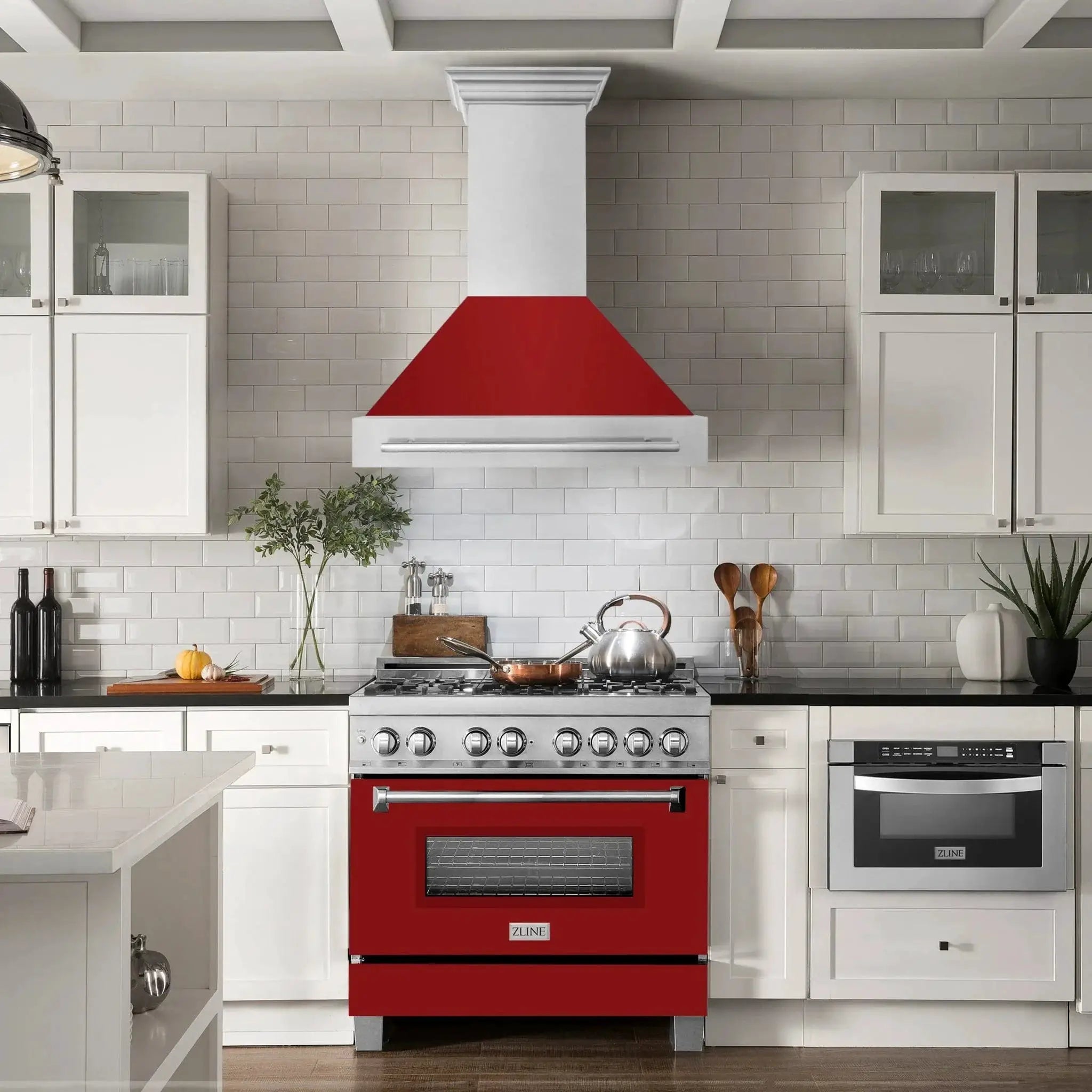 ZLINE 36" DuraSnow® Stainless Steel Range Hood 8654SNX-RG-36 by Farmhouse Kitchen and Bath