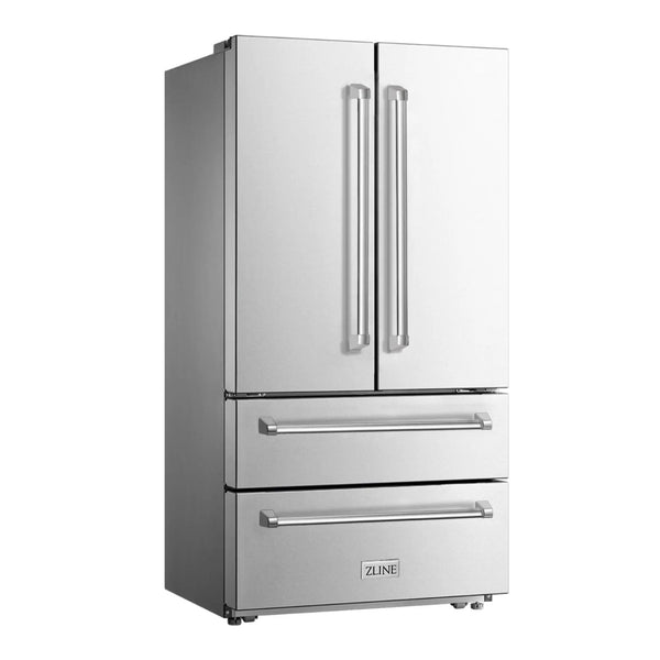 ZLINE 36" French Door Refrigerator with Ice Maker, Stainless Steel, RFM-36, photo 2 of 7