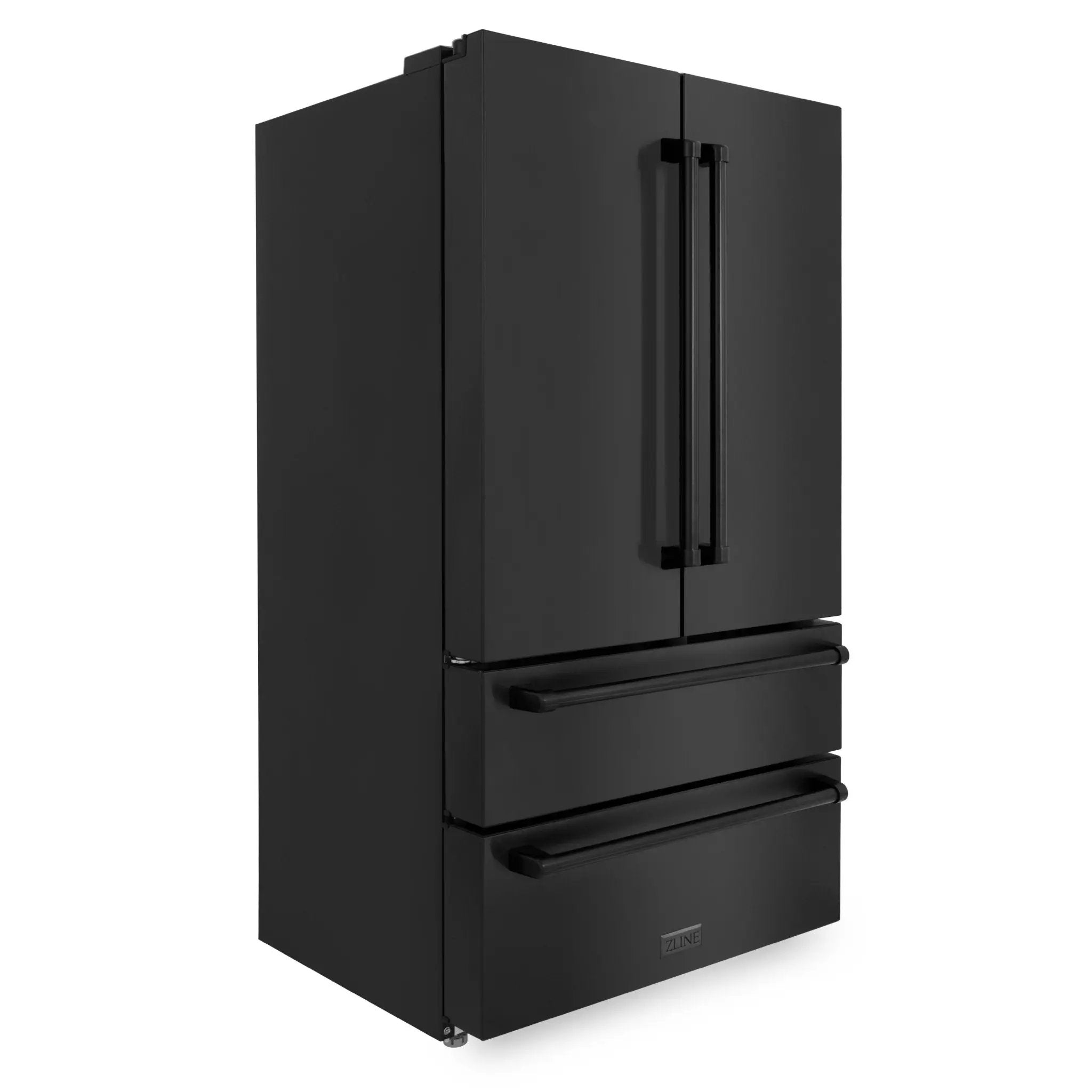 ZLINE 36" French Door Refrigerator,Ice Maker,Black Stainless,RFM-36-BS by Farmhouse Kitchen and Bath