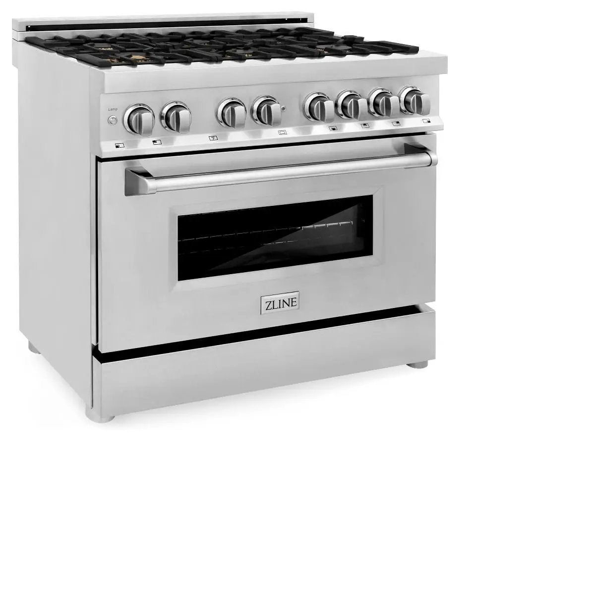 ZLINE 36" Gas Burner/Electric Oven Range, Brass Burners, RA-BR-36 by Farmhouse Kitchen and Bath