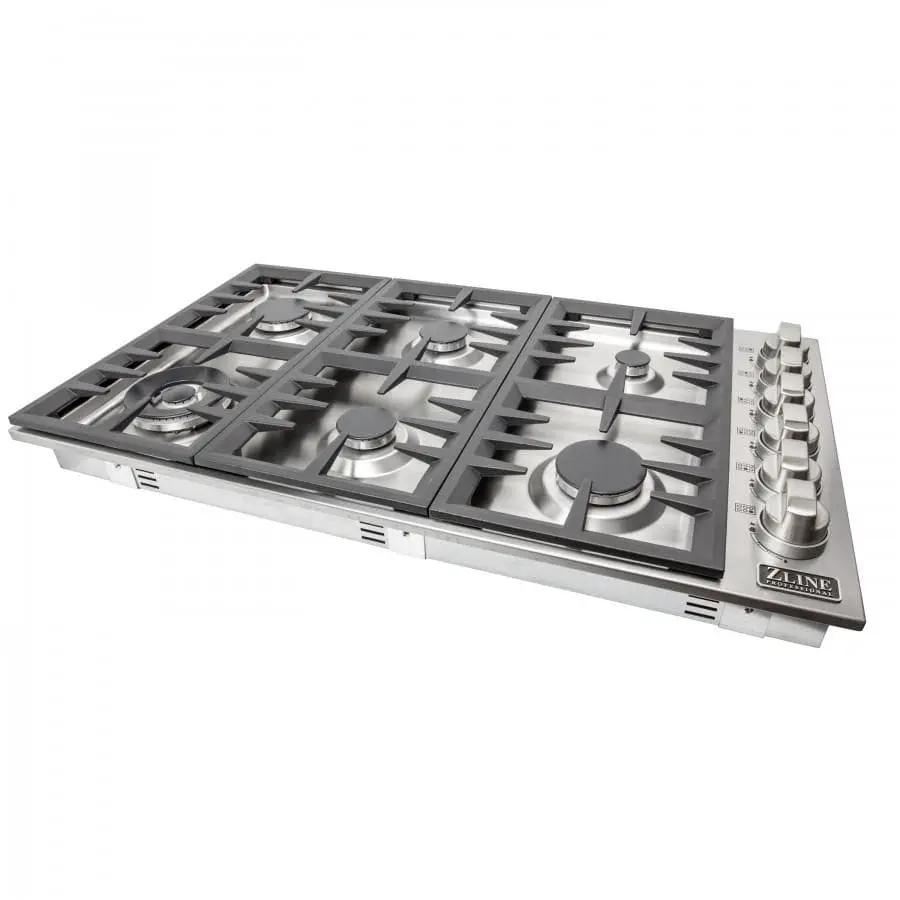 ZLINE 36" Gas Cooktop with 6 Gas Burners RC36 by Farmhouse Kitchen and Bath