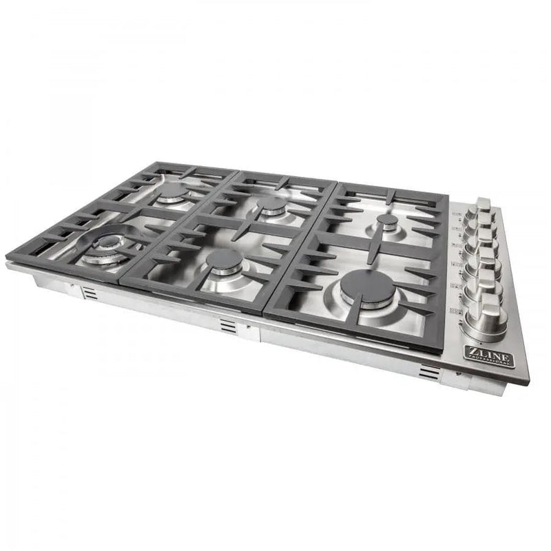 ZLINE 36" Gas Cooktop with 6 Gas Burners RC36 by Farmhouse Kitchen and Bath