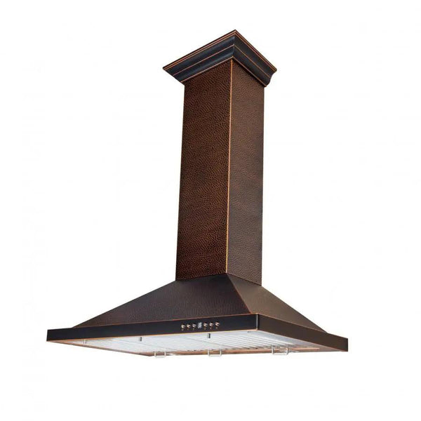 ZLINE 36" Hand-Hammered Copper Finish Wall Range Hood, 8KBH-36, photo 2 of 7