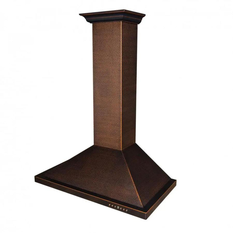 ZLINE 36" Hand-Hammered Copper Finish Wall Range Hood, 8KBH-36 by Farmhouse Kitchen and Bath