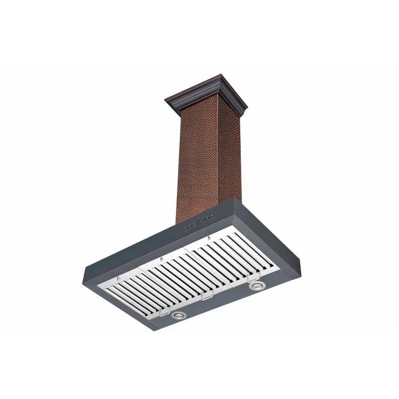ZLINE 36" Hand-Hammered Copper Wall Range Hood, KB2-HBXXX-36 by Farmhouse Kitchen and Bath
