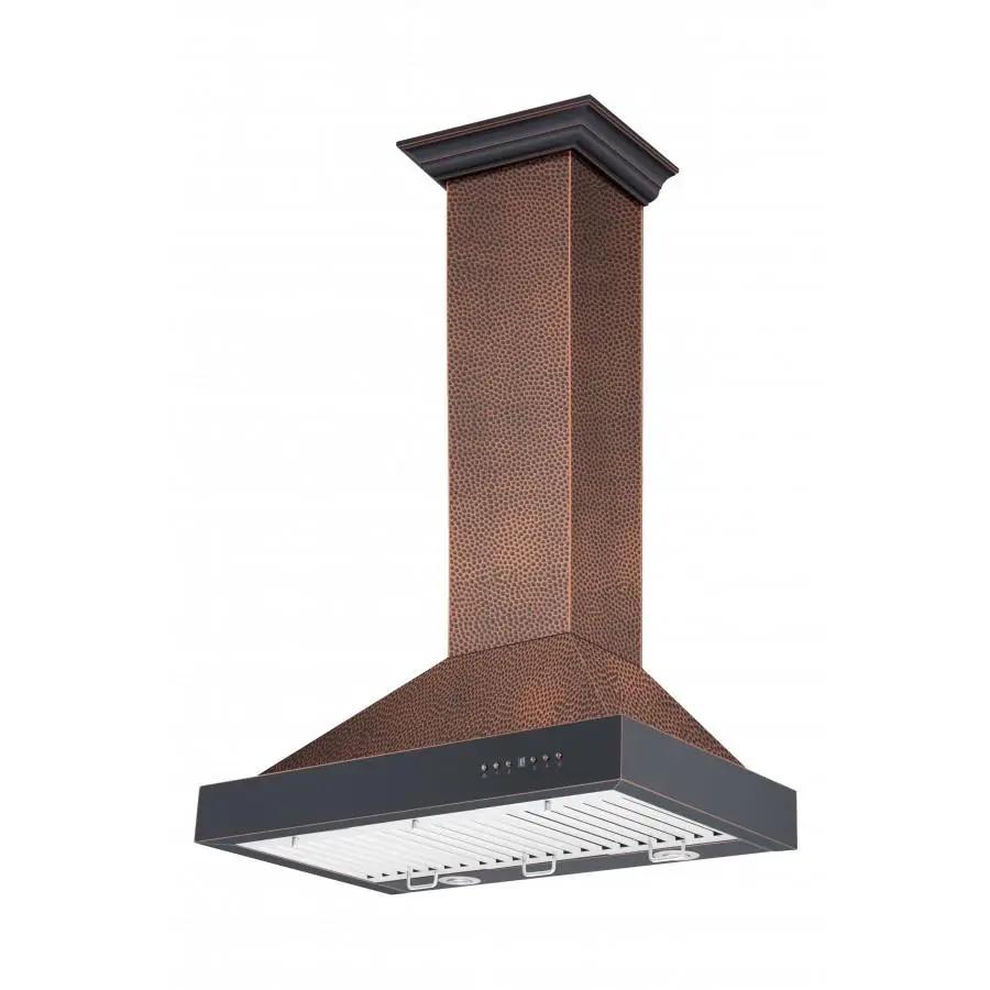 ZLINE 36" Hand-Hammered Copper Wall Range Hood, KB2-HBXXX-36 by Farmhouse Kitchen and Bath
