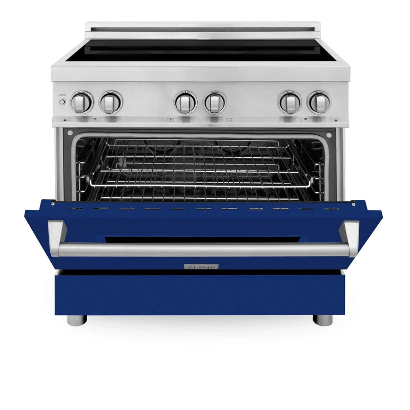 ZLINE 36" Induction Range in DuraSnow Stainless Steel RAIND-BG-36 by Farmhouse Kitchen and Bath
