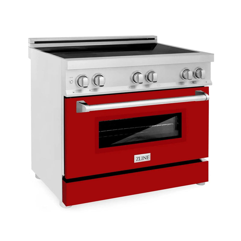 ZLINE 36" Induction Range in DuraSnow Stainless Steel RAIND-RG-36 by Farmhouse Kitchen and Bath