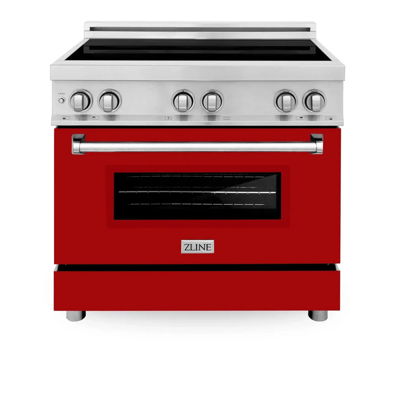 ZLINE 36" Induction Range in DuraSnow Stainless Steel RAIND-RG-36 by Farmhouse Kitchen and Bath