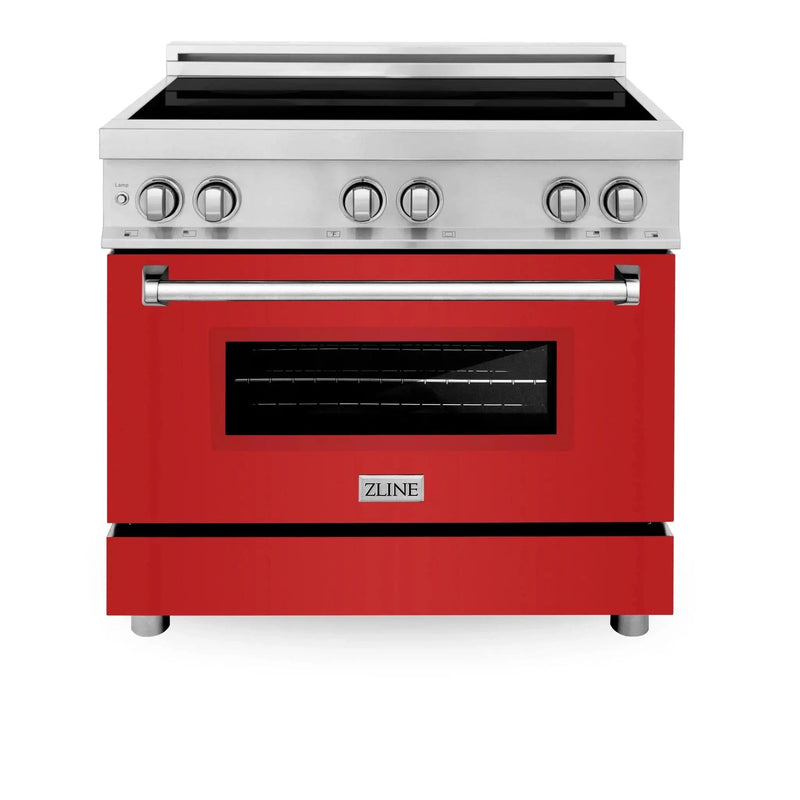 ZLINE 36" Induction Range in DuraSnow Stainless Steel RAIND-RM-36 by Farmhouse Kitchen and Bath