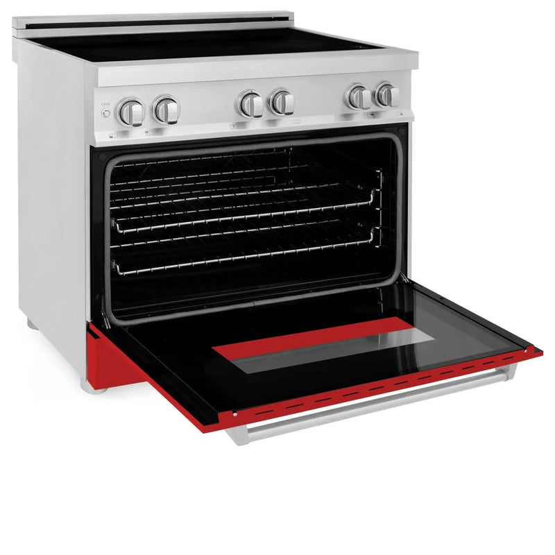 ZLINE 36" Induction Range in DuraSnow Stainless Steel RAIND-RM-36 by Farmhouse Kitchen and Bath