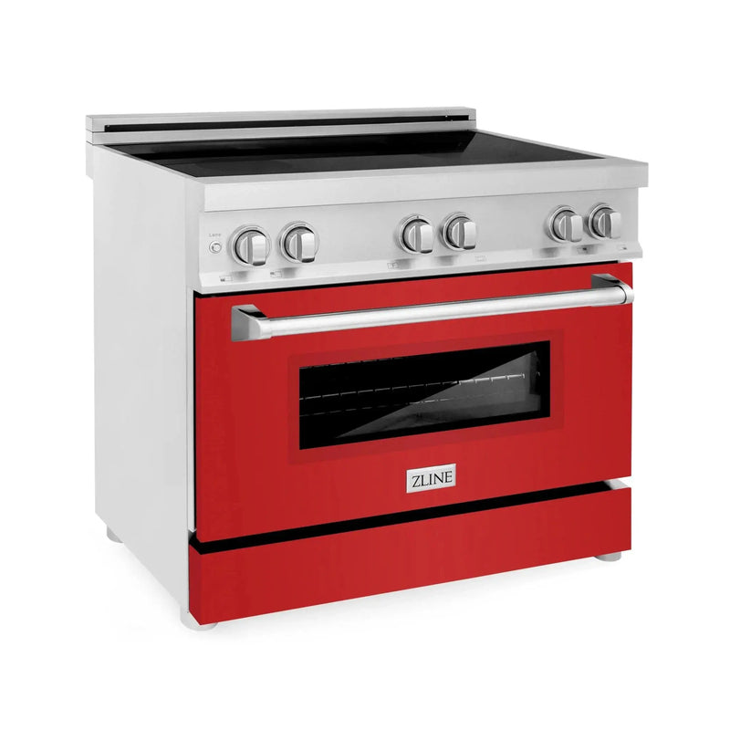 ZLINE 36" Induction Range in DuraSnow Stainless Steel RAIND-RM-36 by Farmhouse Kitchen and Bath