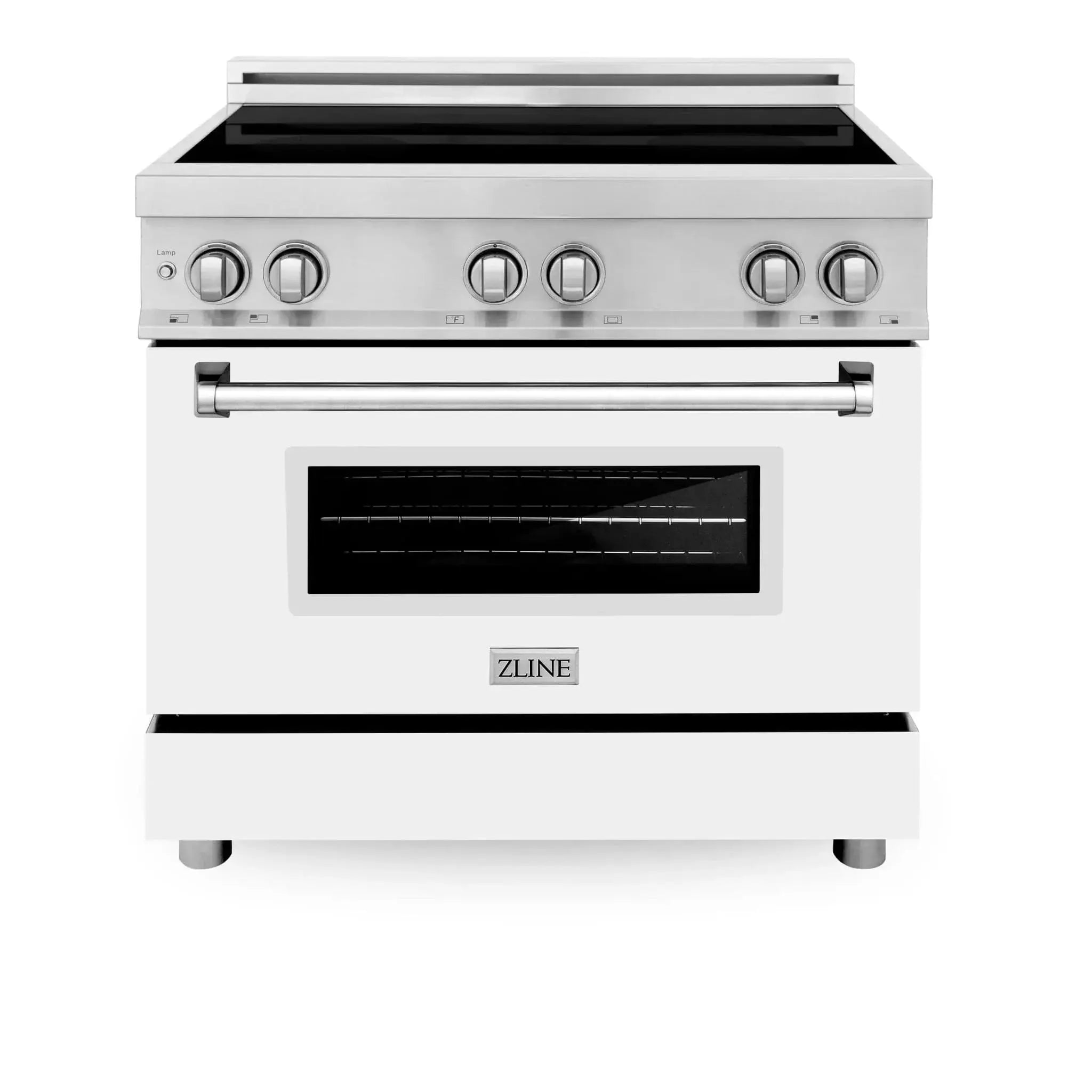 ZLINE 36" Induction Range in DuraSnow Stainless Steel RAIND-WM-36 by Farmhouse Kitchen and Bath