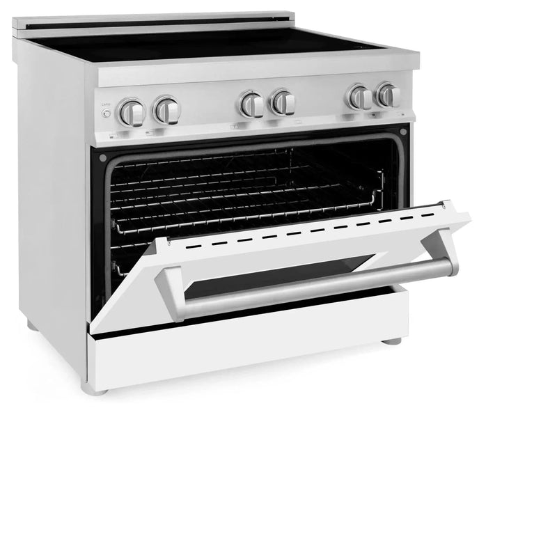 ZLINE 36" Induction Range in DuraSnow Stainless Steel RAIND-WM-36 by Farmhouse Kitchen and Bath