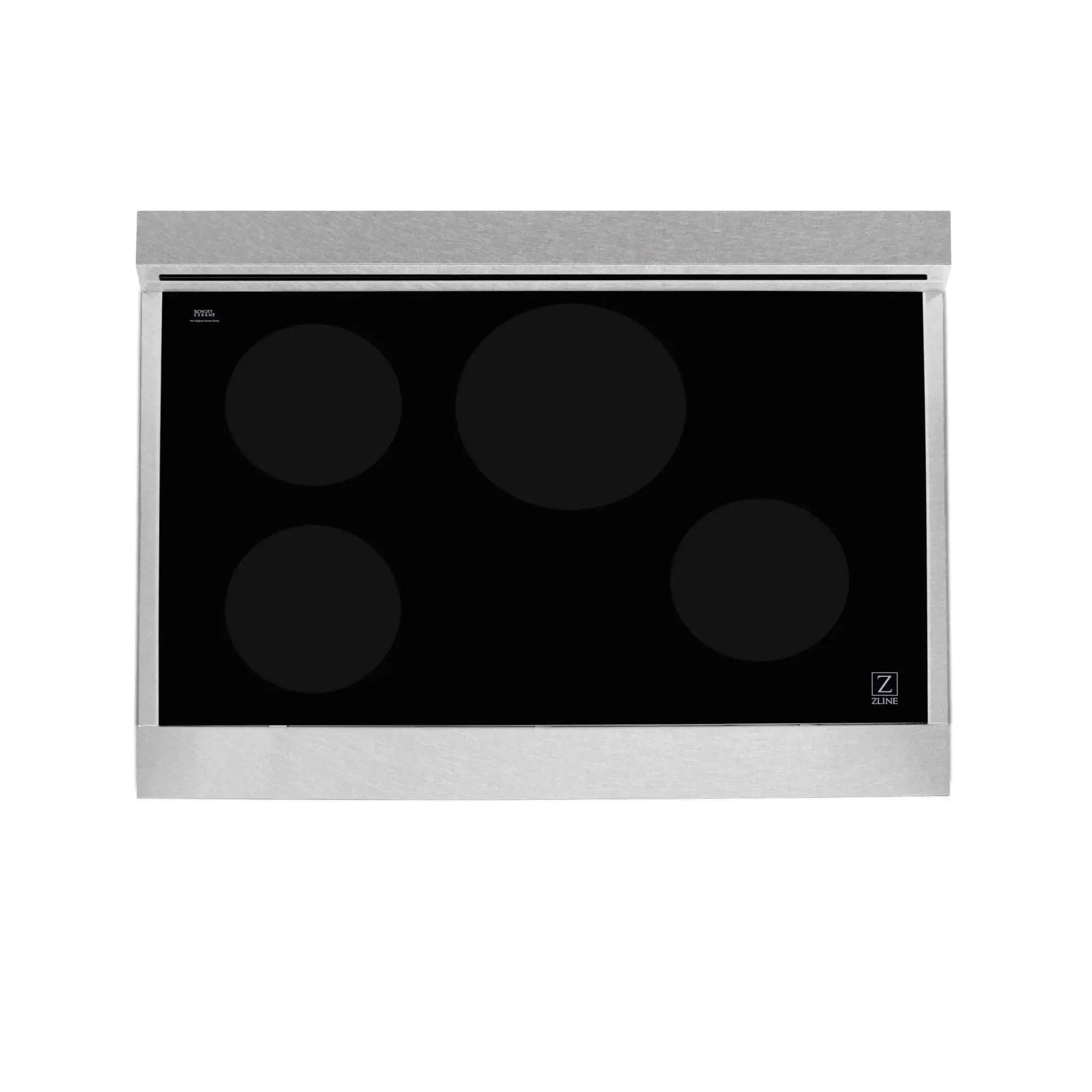 ZLINE 36" Induction Range in DuraSnow with a 4 Element Stove and Electric Oven RAINDS-SN-36 by Farmhouse Kitchen and Bath