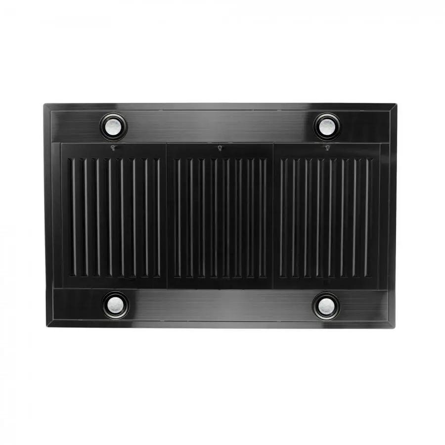 ZLINE 36" Island Mount Range Hood in Black Stainless Steel, BSKE2iN-36 by Farmhouse Kitchen and Bath