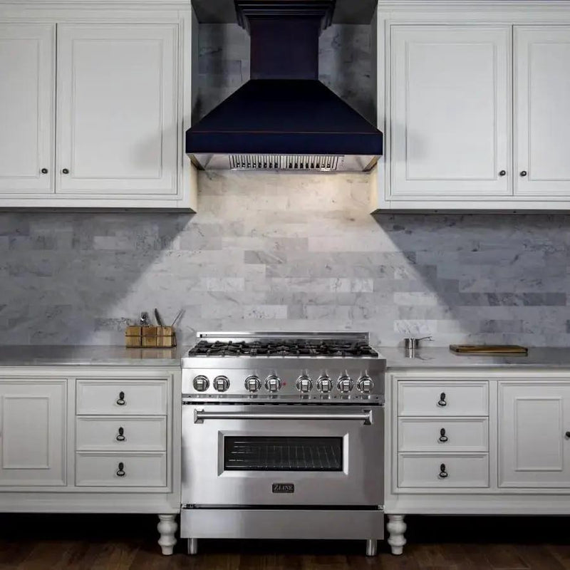 ZLINE 36" Oil-Rubbed Bronze Wall Range Hood, 8667B-36 by Farmhouse Kitchen and Bath
