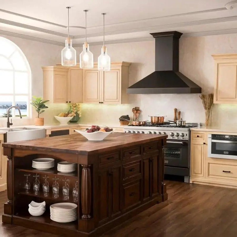 ZLINE 36" Oil-Rubbed Bronze Wall Range Hood, 8667B-36 by Farmhouse Kitchen and Bath