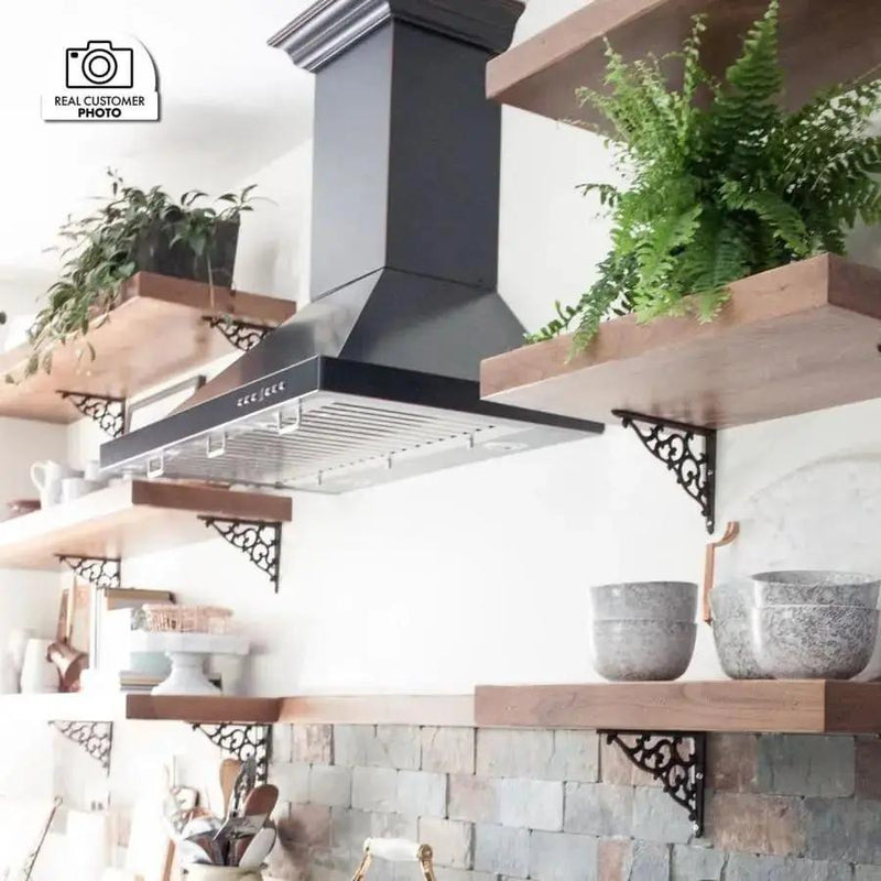 ZLINE 36" Oil-Rubbed Bronze Wall Range Hood, 8KBB-36 by Farmhouse Kitchen and Bath