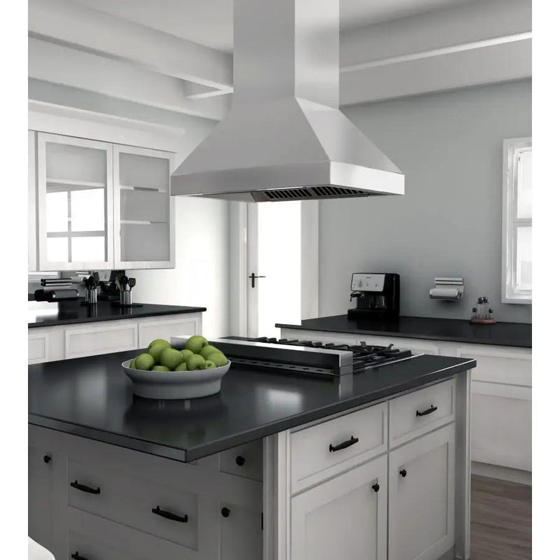 ZLINE 36" Outdoor/Indoor Island Stainless Range Hood, 597i-304-36 by Farmhouse Kitchen and Bath