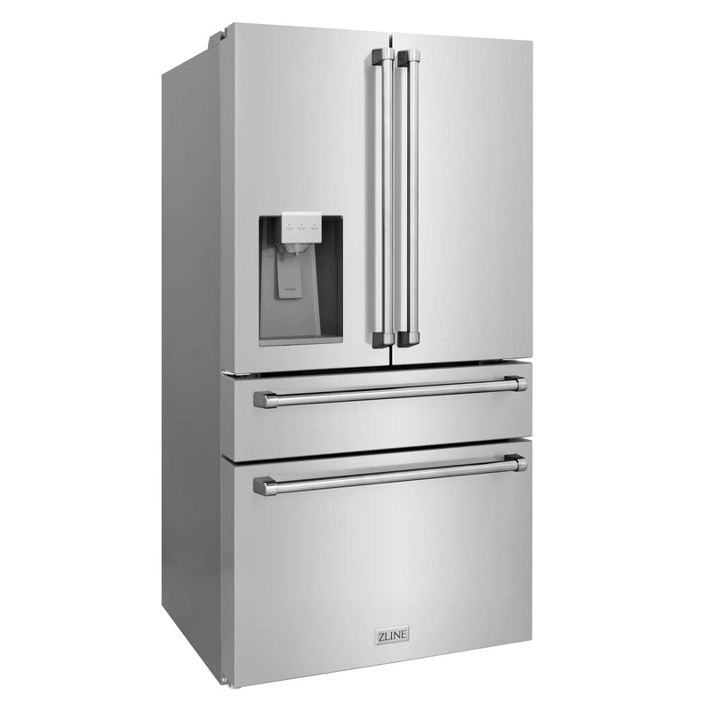 ZLINE 36" Refrigerator, Water, Ice Dispenser, Fingerprint Resistant, RFM-W-36 by Farmhouse Kitchen and Bath