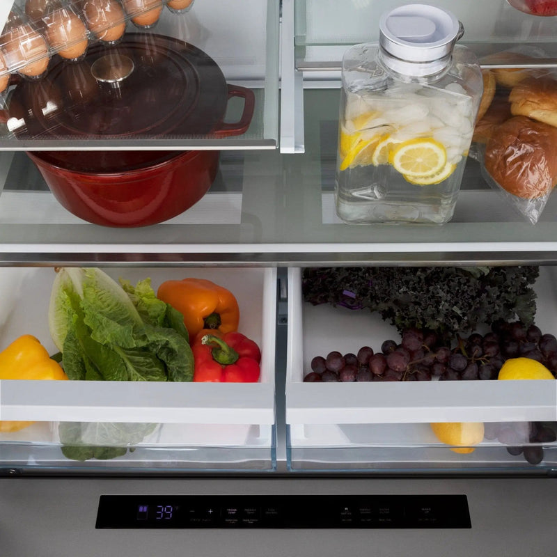 ZLINE 36" Refrigerator, Water, Ice Dispenser, Fingerprint Resistant, RFM-W-36 by Farmhouse Kitchen and Bath