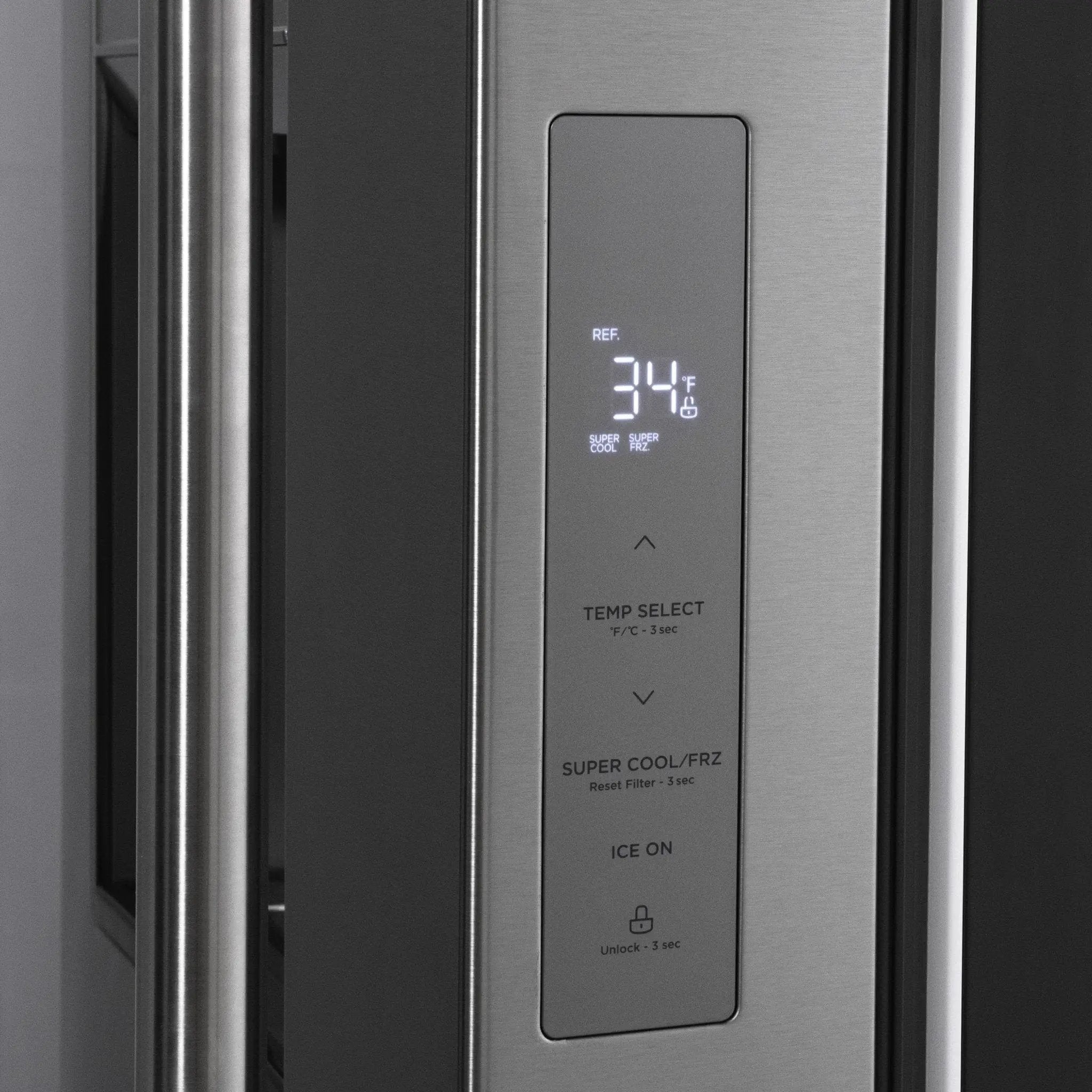 ZLINE 36" Refrigerator, Water, Ice Dispenser, Fingerprint Resistant, RSM-W-36 by Farmhouse Kitchen and Bath