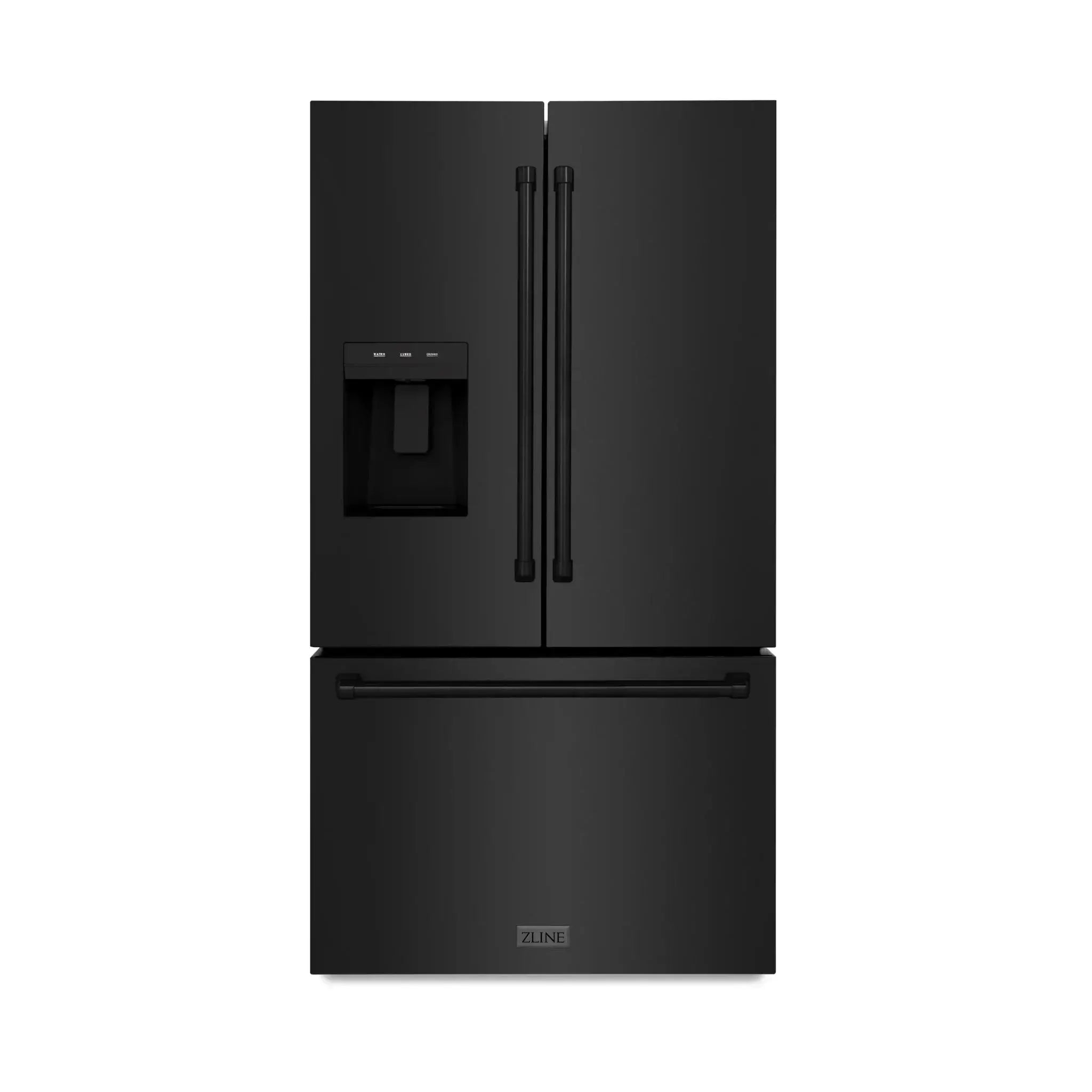 ZLINE 36" Refrigerator, Water, Ice Dispenser, Fingerprint Resistant, RSM-W-36-BS by Farmhouse Kitchen and Bath