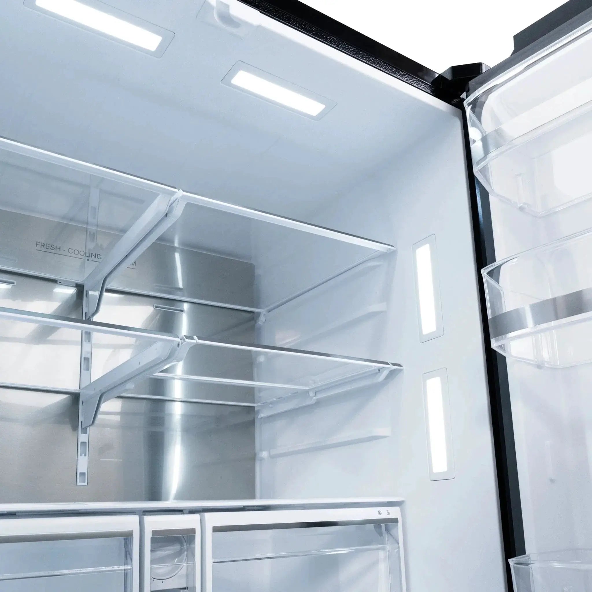 ZLINE 36" Refrigerator, Water, Ice Dispenser, Fingerprint Resistant, RSM-W-36-BS by Farmhouse Kitchen and Bath