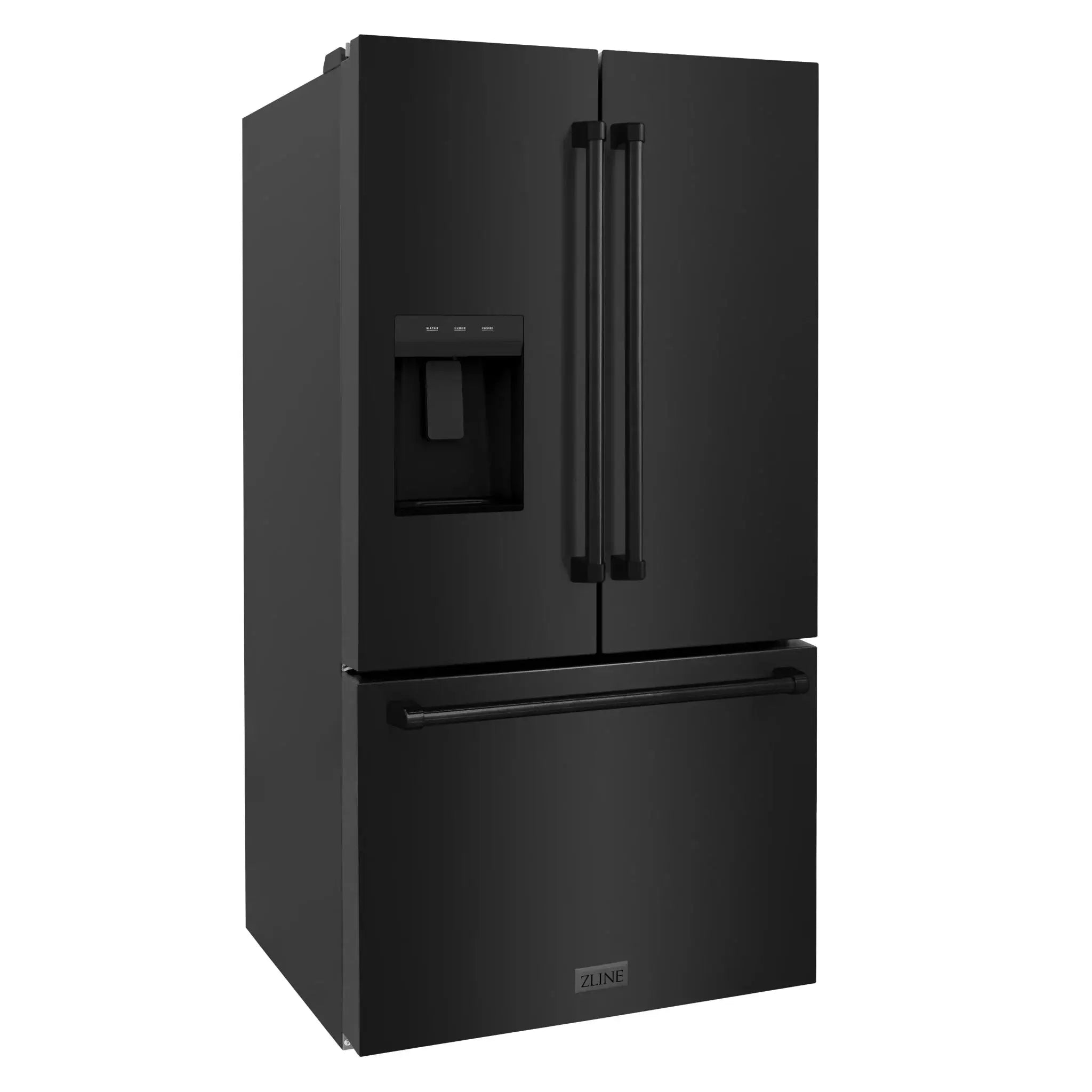 ZLINE 36" Refrigerator, Water, Ice Dispenser, Fingerprint Resistant, RSM-W-36-BS by Farmhouse Kitchen and Bath