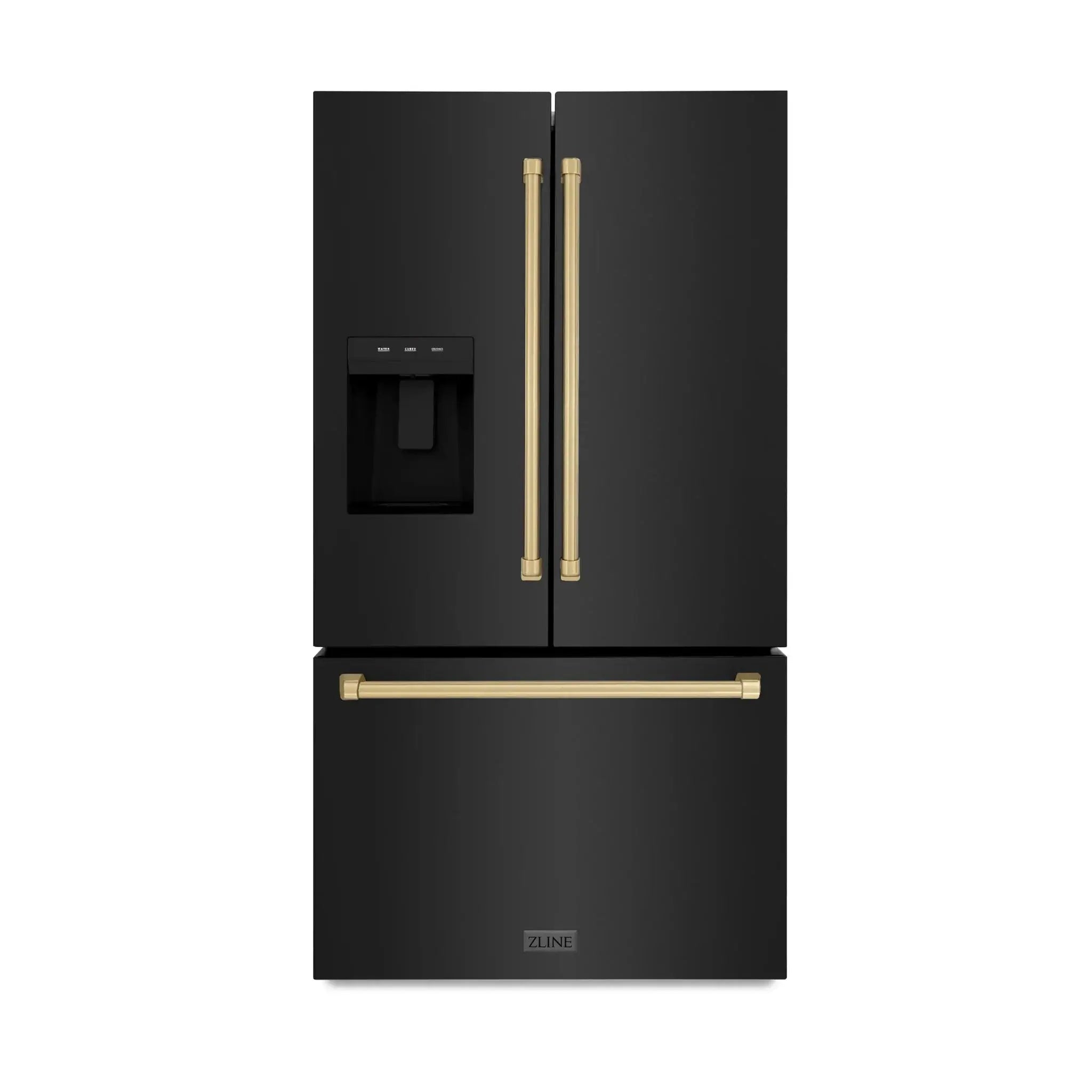 ZLINE 36" Refrigerator, Water, Ice Dispenser, Fingerprint Resistant, RSMZ-W-36-BS-CB by Farmhouse Kitchen and Bath