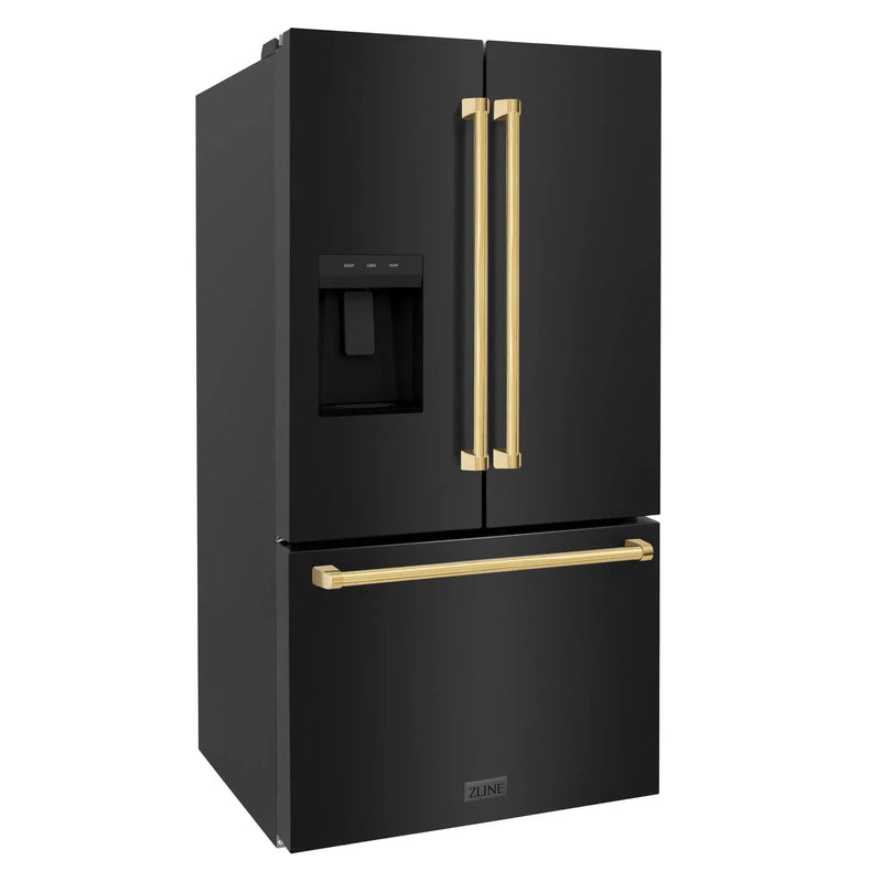 ZLINE 36" Refrigerator, Water, Ice Dispenser, Fingerprint Resistant, RSMZ-W-36-BS-G by Farmhouse Kitchen and Bath