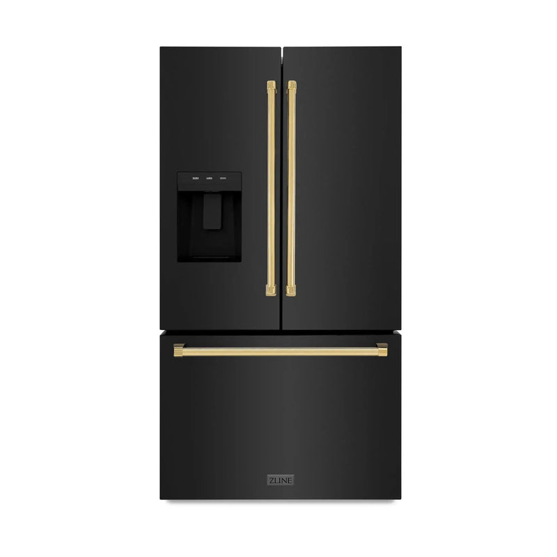 ZLINE 36" Refrigerator, Water, Ice Dispenser, Fingerprint Resistant, RSMZ-W-36-BS-G by Farmhouse Kitchen and Bath