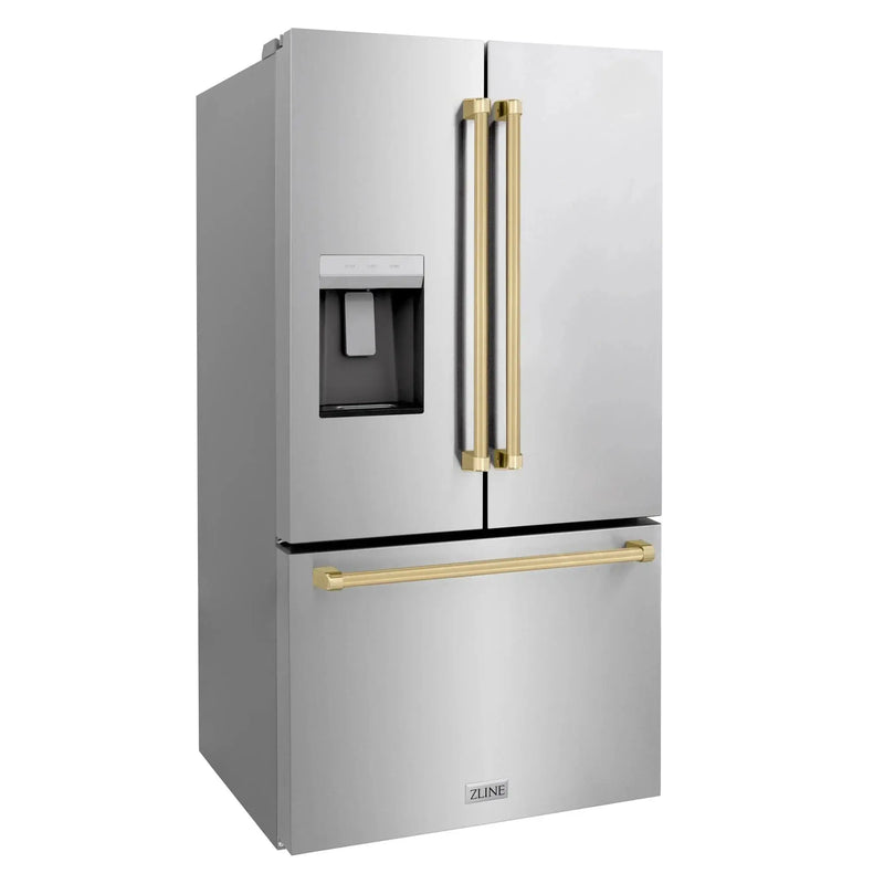 ZLINE 36" Refrigerator, Water, Ice Dispenser, Fingerprint Resistant, RSMZ-W-36-CB by Farmhouse Kitchen and Bath