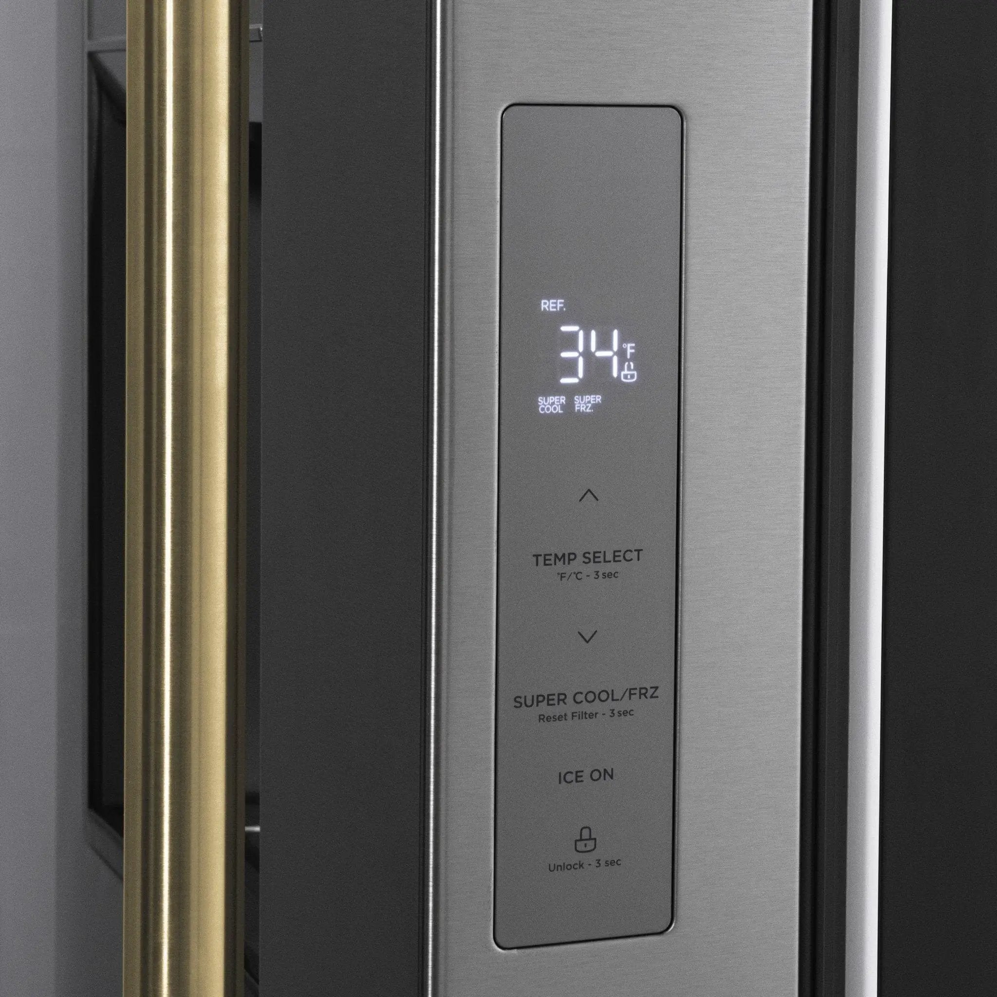 ZLINE 36" Refrigerator, Water, Ice Dispenser, Fingerprint Resistant, RSMZ-W-36-G by Farmhouse Kitchen and Bath