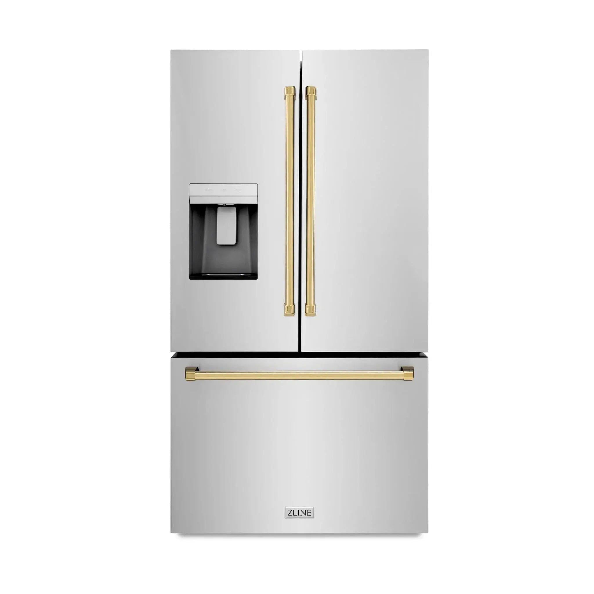 ZLINE 36" Refrigerator, Water, Ice Dispenser, Fingerprint Resistant, RSMZ-W-36-G by Farmhouse Kitchen and Bath