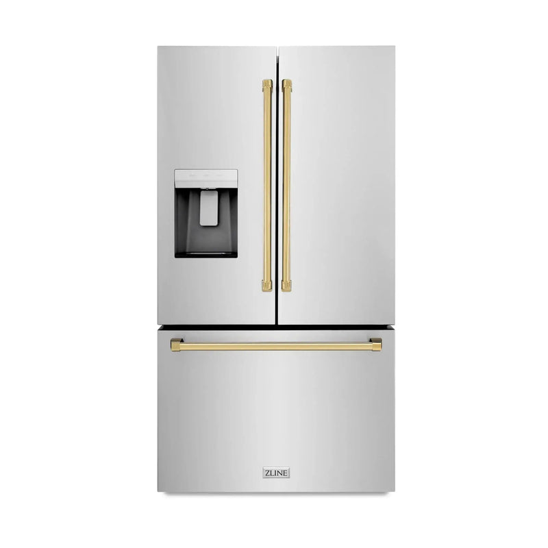ZLINE 36" Refrigerator, Water, Ice Dispenser, Fingerprint Resistant, RSMZ-W-36-G by Farmhouse Kitchen and Bath