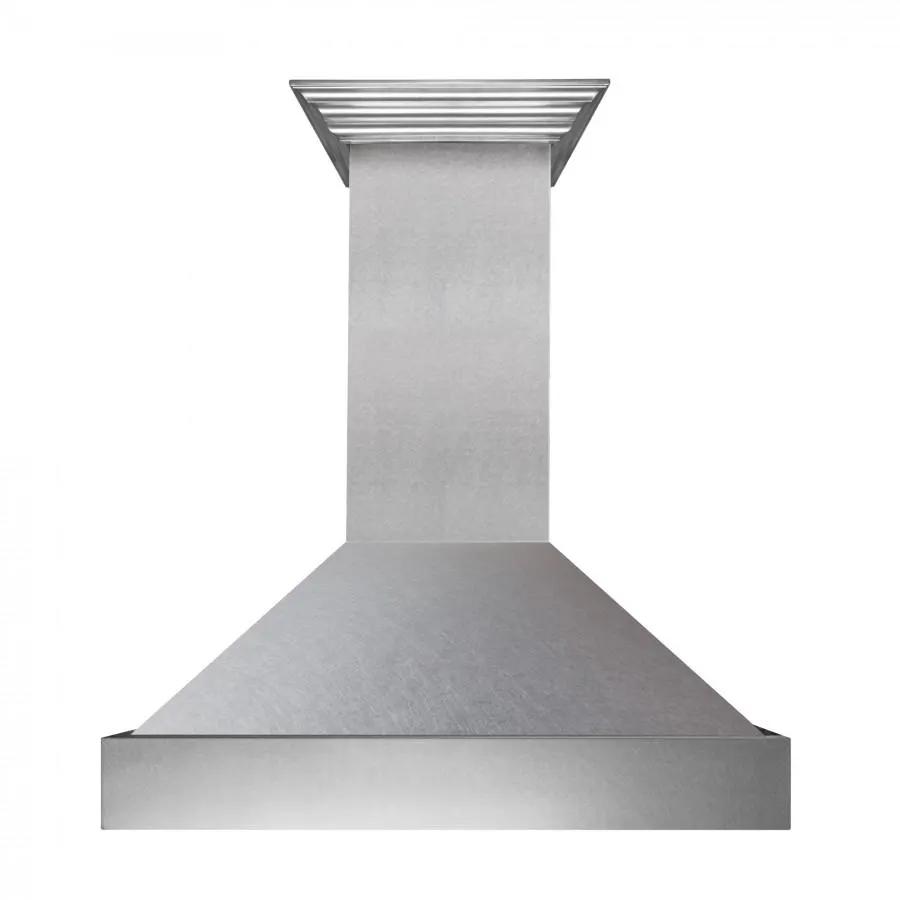 ZLINE 36" Snow Finish Stainless Range Hood with Snow Finish Shell, 8654SN-36 by Farmhouse Kitchen and Bath