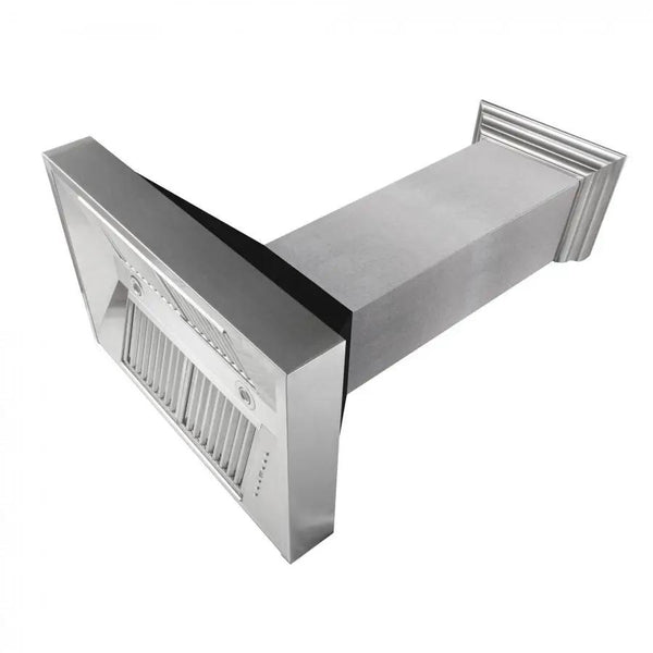 ZLINE 36" Snow Finish Wall Range Hood, Black Matte Shell, 8654BLM-36, photo 2 of 8