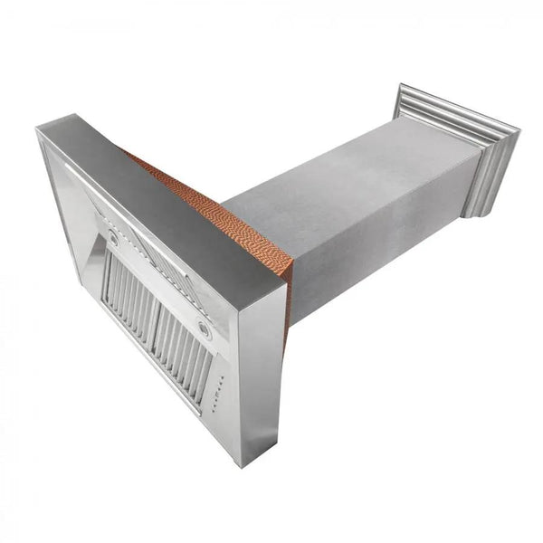 ZLINE 36" Snow Finish Wall Range Hood, Hammered Copper Shell, 8654HH-36, photo 2 of 8